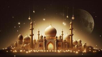 Ramadan holiday background. Illustration photo
