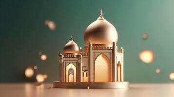 Ramadan holiday background. Illustration photo