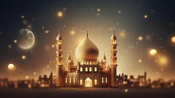 Ramadan holiday background. Illustration photo