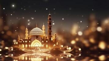 Ramadan holiday background. Illustration photo