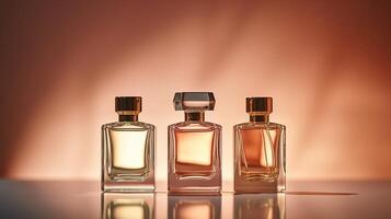 Luxury perfume bottles. Illustration photo