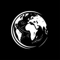 Earth - Minimalist and Flat Logo - Vector illustration
