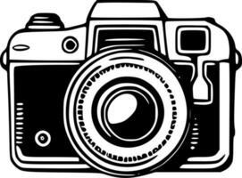 Camera, Minimalist and Simple Silhouette - Vector illustration