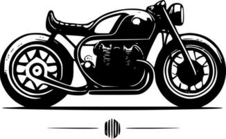 motocicleta, negro y blanco vector ilustración