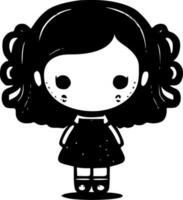 Doll, Minimalist and Simple Silhouette - Vector illustration