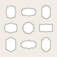 Frame set illustration vector