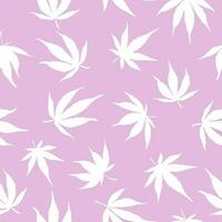 Cannabis seamless pattern vector