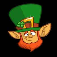 Cartoon Leprechaun character. Vector illustration isolated