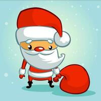 Christmas cartoon of Santa Claus. Vector illustration