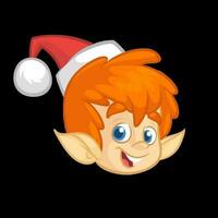 dibujos animados duende Navidad personaje vector