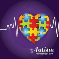 Autism Day Background. vector