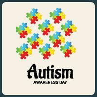 Autism Day Background. vector