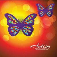 Vector illustration Autism Awareness Day Background.