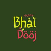 Bhai Dooj Background. vector