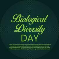 ilustración de un antecedentes para internacional día para biológico diversidad. vector