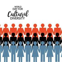 Vector illustration of a Background for Cultural Diversity.