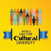 Vector illustration of a Background for Cultural Diversity.