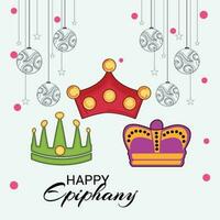 Vector illustration of a Background for Epiphany Epiphany is a Christian festival.