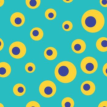 psychedelic groovy pattern with circles vector