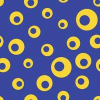 psychedelic groovy pattern with circles vector