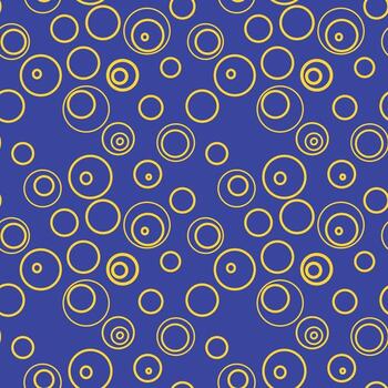 psychedelic groovy pattern with circles vector