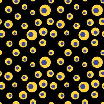 psychedelic groovy pattern with circles vector