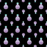 bottles seamless pattern vector