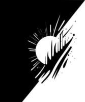 Abstract, Black and White Vector illustration