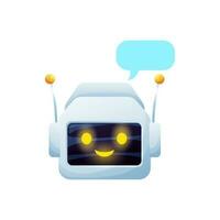 Virtual chatter chatbot online support bot helper vector
