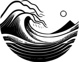 Waves - High Quality Vector Logo - Vector illustration ideal for T-shirt graphic