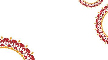 Animé décoré Oriental ornements modèle toile de fond modèle. Ramadan et content eid islamique vacances bannière modèle bleu pente avec Oriental ou islamique géométrique ornements animation Contexte video