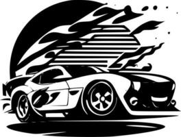 Racing - Minimalist and Flat Logo - Vector illustration