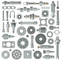 Machine, car vehicle engine, gearbox spare parts vector
