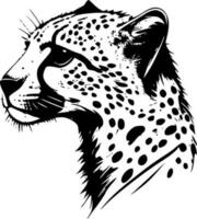 leopardo imprimir, minimalista y sencillo silueta - vector ilustración