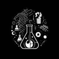 Science, Black and White Vector illustration