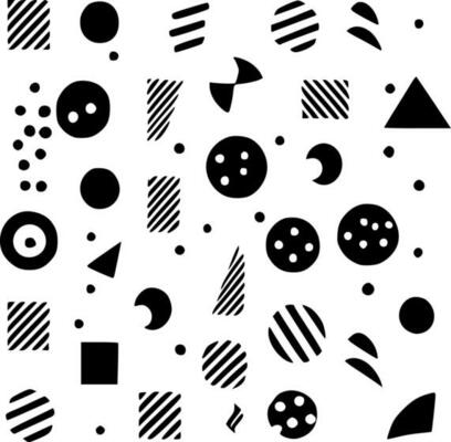 Pattern, Minimalist and Simple Silhouette - Vector illustration