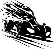 Racing, Minimalist and Simple Silhouette - Vector illustration