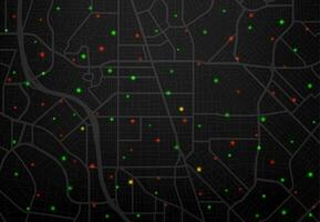 City map traffic satellite tracking background vector