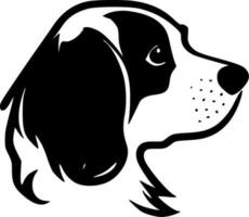 perro, negro y blanco vector ilustración