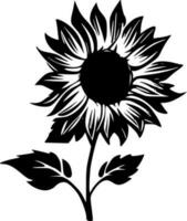 girasol - minimalista y plano logo - vector ilustración