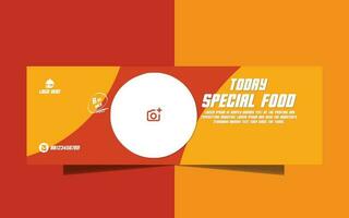 special fastfood menu banner vector