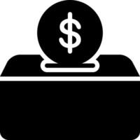 solid icon for donate vector