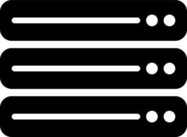 solid icon for data vector