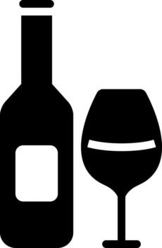 solid icon for beverage vector
