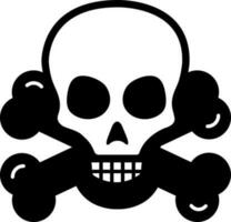 solid icon for danger vector