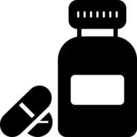 solid icon for medicine vector