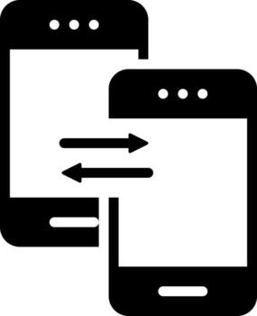 sólido icono para datos vector