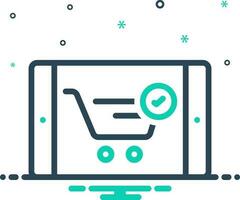 mix icon for checkout vector