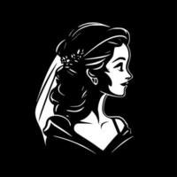 Bridal - Black and White Isolated Icon - Vector illustration