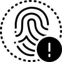 solid icon for alert vector